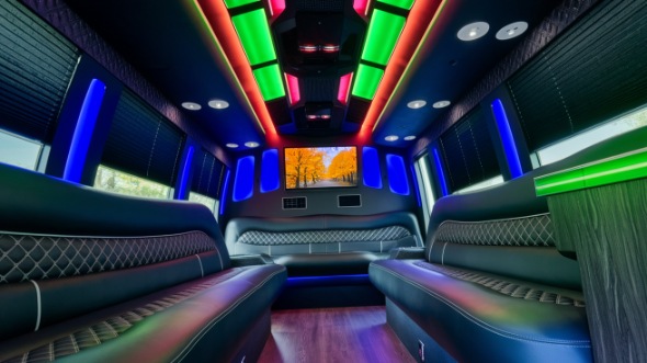 party bus rental interior springfield