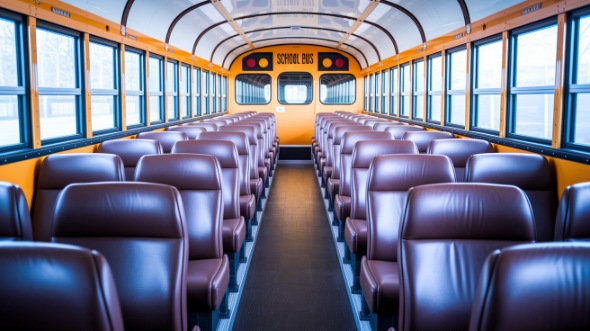 school bus rental interior springfield