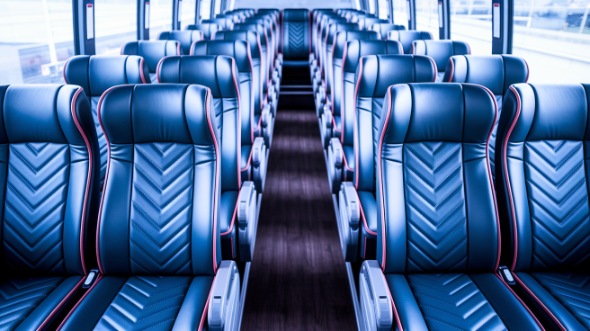 springfield 50 passenger charter bus inside