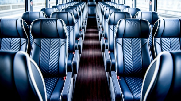 springfield 55 passenger charter bus inside