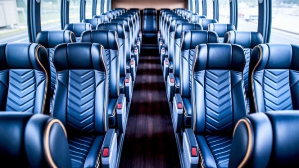 springfield 56 passenger charter bus inside