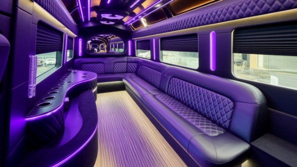 sprinter limo rental interior springfield